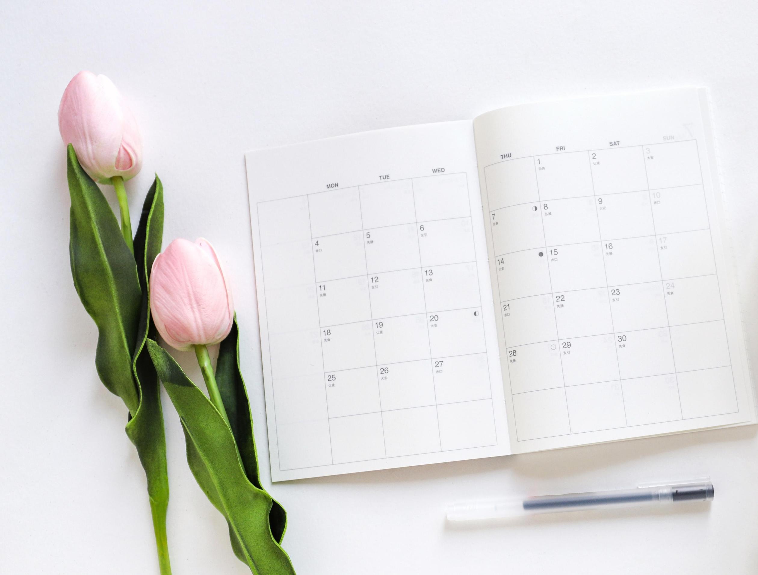 Course cover calendar planning